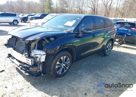 2021 Toyota Highlander Xle из США, поврежденный, VIN 5TDGZRBH2MS105170